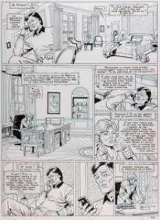 Aymond, Philippe - Philippe Aymond Lady S.: Pour la Peau d‘une Femme #9 Story Page 6 Original Art (Dupuis, 2013)....