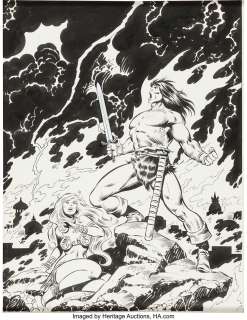 Buscema, John | John Buscema and Joe Sinnott Marvel Treasury Edition #23 Conan the Barbarian Cover Original Art (Marvel, 1979).... | Heritage