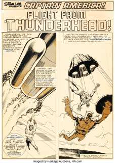 Zeck, Mike - Mike Zeck and John Beatty Captain America #266 Complete 21-Page Story "Flight From Thunderhead!" Original Art (Mar... (Total: 21 Original Art)