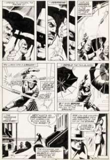 Hama, Larry - Larry Hama and Dick Giordano Marvel Premiere #19 Story Page 5 Iron Fist Original Art (Marvel, 1974)....