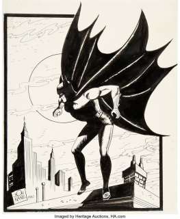 Kane, Bob - Bob Kane - Batman Illustration Original Art (c. 1960/1970s)....