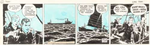 Caniff, Milton | Milton Caniff Terry and the Pirates Daily Comic Strip Original Art dated 12-23-35 (Chicago Tribune-N.Y. News Syndi... | Heritage