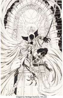 Campbell, J. Scott - J. Scott Campbell Spawn #300 Variant Cover Original Art (Image, 2019)....