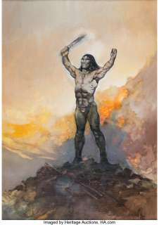 Frazetta, Frank | Frank Frazetta "Barbarian" Painting Original Art (1986).... | Heritage