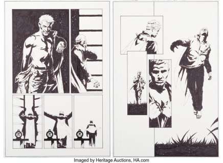 Lee, Jae - Jae Lee The Sentry #1 Story Pages 21 and 22 Original Art (Marvel, 2000).... (Total: 2 Original Art)