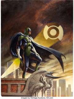 Bingham, Jerry - Jerry Bingham Batman: In Darkest Knight (nn) Cover Painting Original Art (DC/Elseworlds, 1994)....