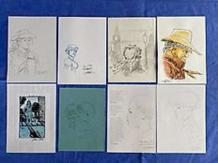 Fourquemin / Hermann / Rouge / Clair / Simon / Cottarel / Denis / Henriet - Hermann / Rouge / Fourquemin / divers auteurs - 8x Dédicace