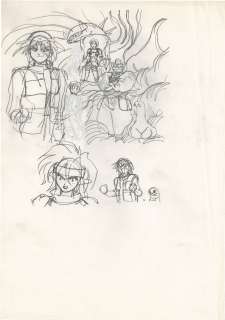 Yuzo Takada Hand-Drawn Illustration "3×3 EYES" | Mandarake (Big Web)