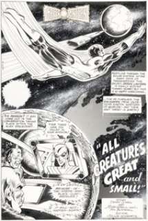 Grell, Mike - Mike Grell and Tex Blaisdell The Flash #242 Splash Page 19 Green Lantern Original Art (DC, 1976)....