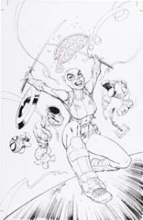 Campbell, J. Scott - J. Scott Campbell The Unbelievable Gwenpool #1 Variant Cover Original Art (Marvel, 2016)....