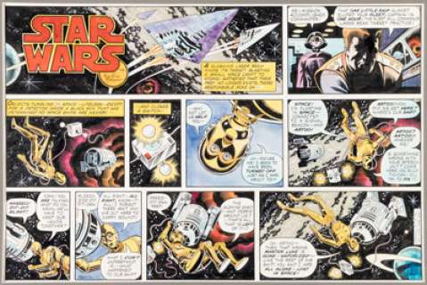 Manning, Russ - Russ Manning Star Wars Sunday Comic Strip Hand-Colored Original Art dated 3-25-79 (Los Angeles Times Syndicate, 19...