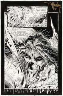 McFarlane, Todd - Todd McFarlane Spider-Man #13 Story Page 22 Morbius Original Art (Marvel, 1991)....