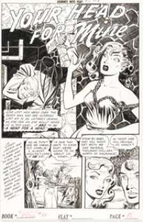 Webb, Robert - Robert Webb and S.M. Iger Studio Journey into Fear #10 Complete 6-Page Story "Your Head for Mine" Original Art (Su... (Total: 6 Original Art)