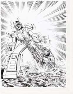 Reed, Dan - Dan Reed Transformers #165 Cover and Complete 11-Page Story Original Art (Marvel UK, 1988).... (Total: 12 Original Art)
