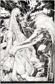 Romita Jr., John - John Romita Jr. and Klaus Janson Action Comics #1026 Cover and Complete 22-Page Story Original Art Group of 17 (DC... (Total: 17 Original Art)