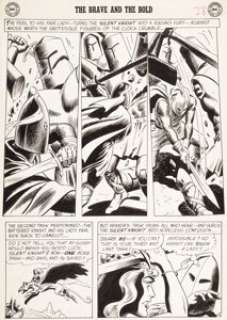 Heath, Russ | Russ Heath Brave and the Bold #22 Story Page 12 Silent Knight Original Art (DC, 1959).... | Heritage