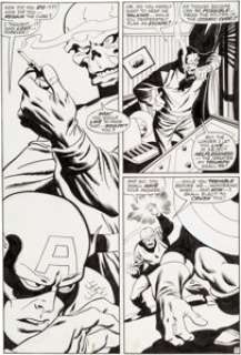 Buscema, John | John Buscema and Sal Buscema Captain America #115 Story Page 5 Red Skull Original Art (Marvel, 1969).... | Heritage