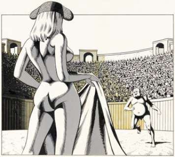 Kirchner, Paul - Paul Kirchner Screw Magazine #635 Cover Original Art (Al Goldstein, undated). ...