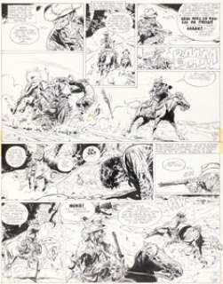 Jean Giraud (Moebius) | Le Spectre Aux Balles d’Or #12 Story Page 7 Original Art (Dargaud, 1972). | Heritage