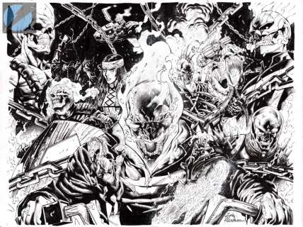 Ryan Stegman - ghost rider issue 1 page cover