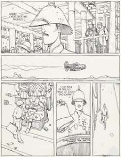 Jean Giraud (Moebius) - Major Fatal, The Airtight Garage of Jerry Cornelius Story Page 44 Original Art (Métal Hurlant #15, 1977).