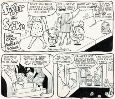 Sheldon Mayer - Sugar and Spike #18 Complete Issue Story Pages Original Art Group of 27 (DC, 1958). (Total: 27 Original Art)