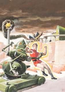 George Wilson Magnus, Robot Fighter #8 Cover Painting Original Art (Gold Key, 1964).