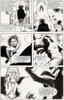 Mike Dringenberg and Malcolm Jones III Sandman #9 Story Page 7 Dream and Queen Nada Original Art (DC, 1989). | Heritage