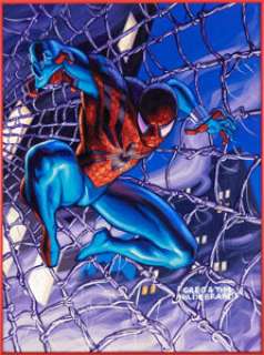 Greg Hildebrandt and Tim Hildebrandt Spider-Man Premium ‘96 #CV5 Trading Card Painting Original Art (Fleer/Skybox/Marvel, 1996).