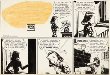 Milton Caniff Terry and the Pirates Partial Sunday Comic Strip Original Art, dated 12-10-39 (News Syndicate, 1939). | Heritage