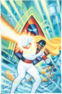 Steve Rude Future Quest Presents #1 Space Ghost Variant Cover Painting Original Art (DC, 2017).