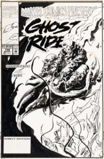 George Pratt Marvel Comics Presents #139 Ghost Rider Cover Original Art (Marvel, 1993).