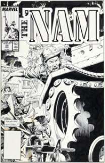 Ron Wagner and Andy Kubert The ‘Nam #29 Cover Original Art (Marvel, 1989).