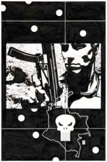Tim Bradstreet The Punisher #14 Cover Original Art (Marvel, 2002).