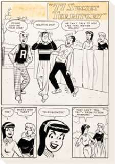 Dan DeCarlo and Rudy Lapick Laugh Comics #111 Near Complete Story "77 Sunset Drips" Original Art Group of 5 (Archie, 1960). (Total: 5 Original Art)