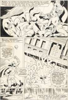 Werner Roth (as Jay Gavin) and Dick Ayers The X-Men #18 Magneto Story Page 2 Original Art (Marvel, 1966).