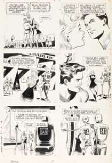 Russ Manning Magnus, Robot Fighter #1 Magnus First Appearance Issue Story Page 18 Original Art (Gold Key/Western, 1963).
