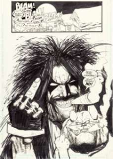 Simon Bisley Lobo Paramilitary Christmas Special #1 Story Page 46 Original Art (DC, 1992).
