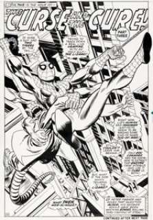 Gil Kane and Frank Giacoia The Amazing Spider-Man #102 Splash Page 24 Original Art (Marvel, 1971). | Heritage