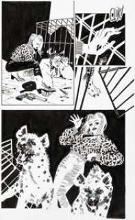 Dani Harley Quinn: Black + White + Red #10 Cover and Story Panels Original Art (DC, 2020).