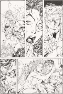 Jim Lee and Richard Bennett WildC.A.T.s: Covert Action Team #8 Story Page 15 Original Art (Image, 1994). | Heritage