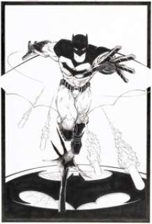Greg Capullo and Danny Miki Batman #50 Splash Page 7 Original Art (DC, 2016).