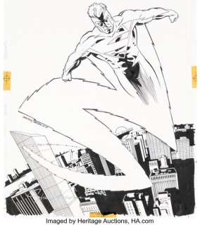 Stuart Immonen and José Marzán Jr. Adventures of Superman #549 Cover Original Art (DC, 1997).