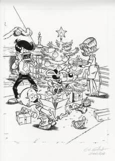 Formosa, Gil | Formosa, Gil - Dessin original - Boule & Bill - Calendrier de l’Avent - (2007) | Catawiki