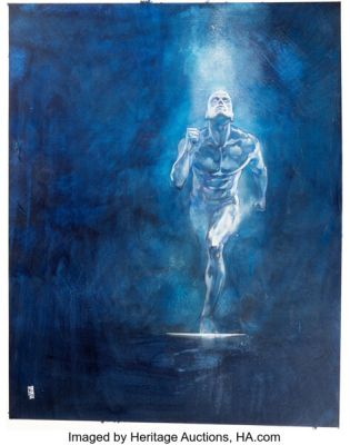 Alex Maleev - Silver Surfer Painting Original Art (2022). | Heritage