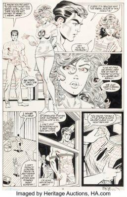 Erik Larsen and Andy Mushynsky The Amazing Spider-Man #329 Story Page 3 Original Art (Marvel, 1990).