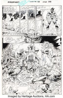 Stephen Platt and Marlo Alquiza Prophet #10 Story Page 20 Original Art (Image, 1995). | Heritage