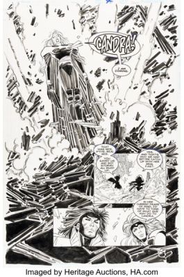 John Romita Jr. and Joe Rubinstein X-Men Unlimited #7 Storm Story Page 32 Original Art (Marvel, 1994).