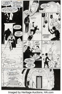 Mike Mignola and Al Williamson Fafhrd and the Gray Mouser #1 Story Page 17 Original Art (Marvel/Epic, 1990).