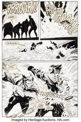 Marc Silvestri and Dan Green Wolverine #38 Story Page 20 Original Art (Marvel, 1991). | Heritage